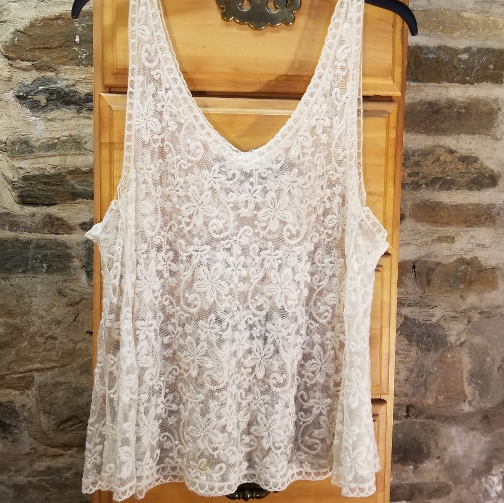 Love Tree See Thru Floral designed Bell Top